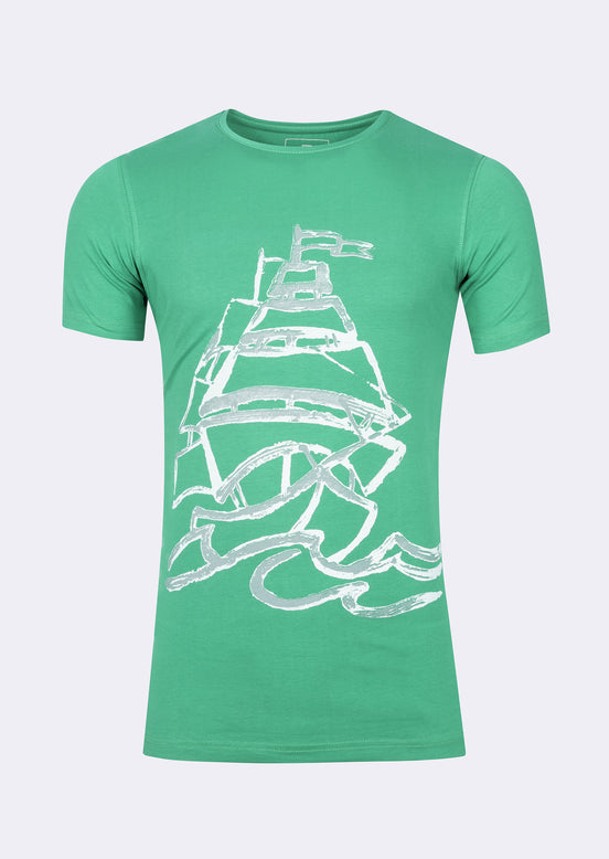 Green Crew Neck T-shirt