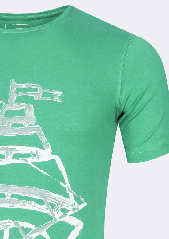 Green Crew Neck T-shirt