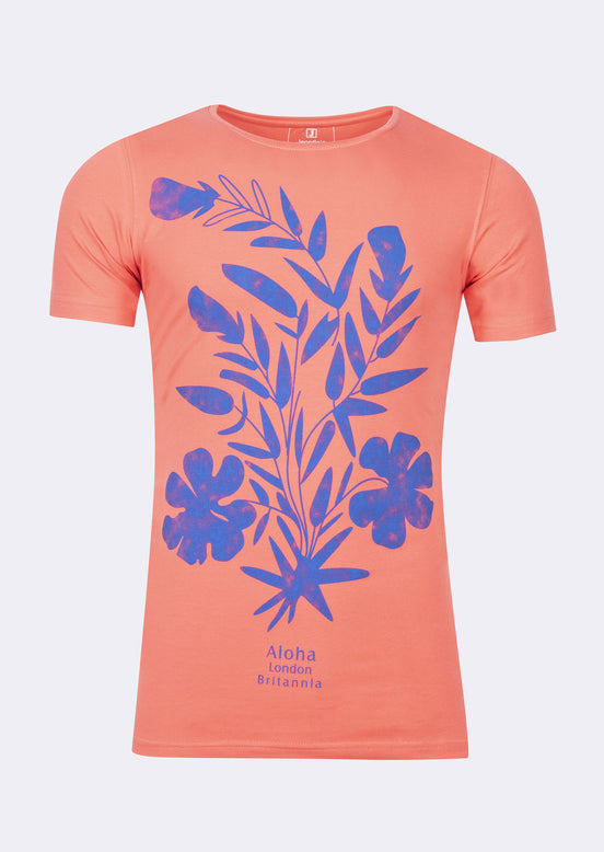 Orange Crew Neck T-shirt