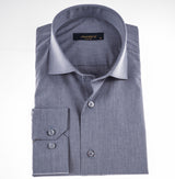 Grey Melange Plain Shirt