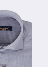 Grey Melange Plain Shirt