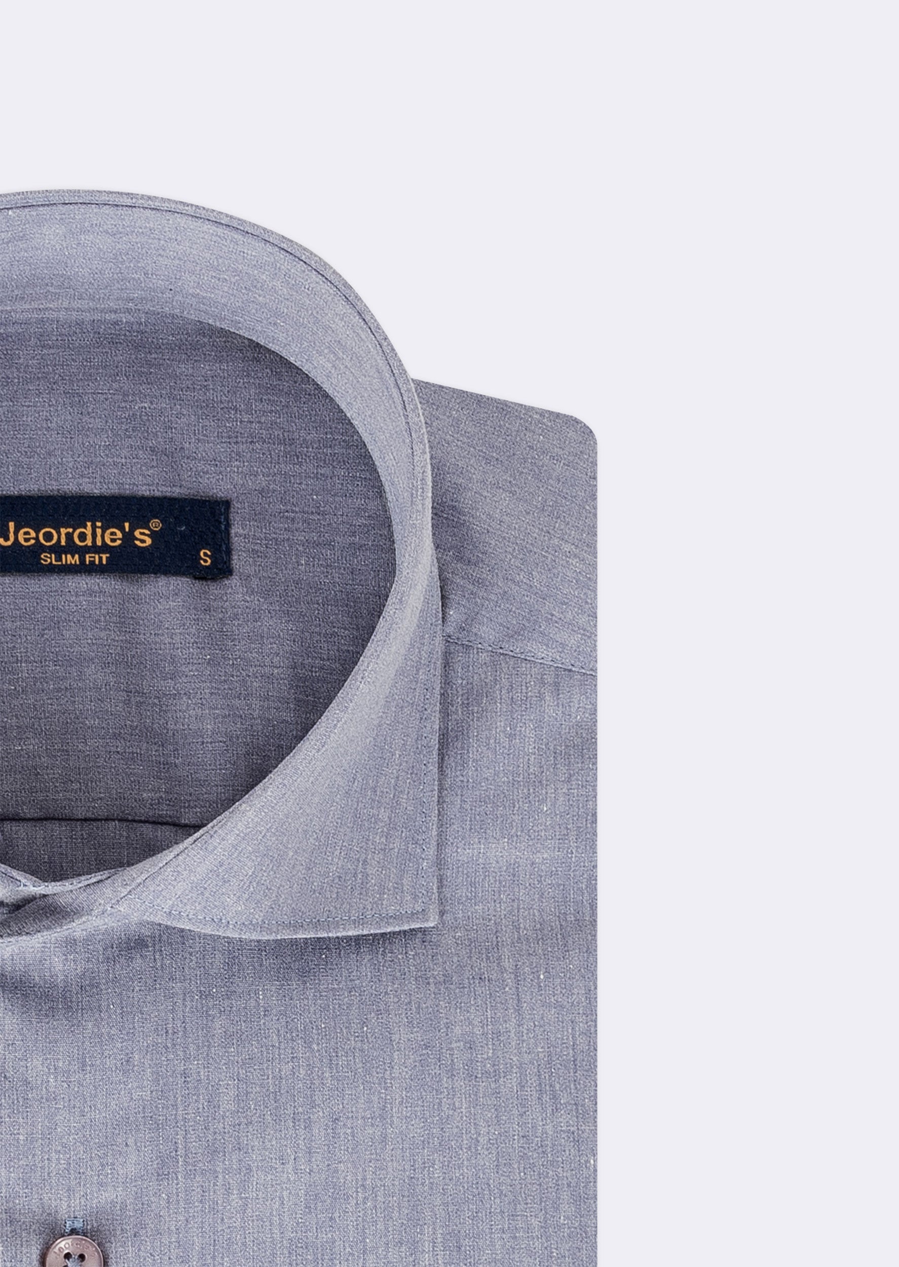 Grey Melange Plain Shirt