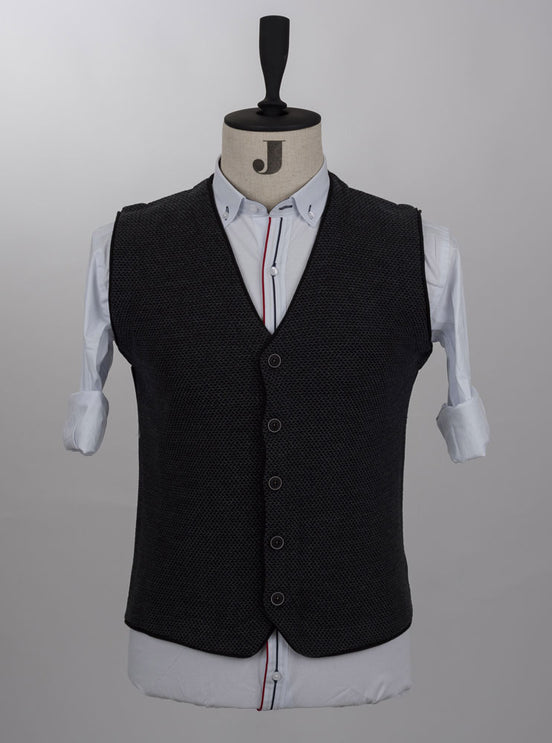 Black Knitted Vest