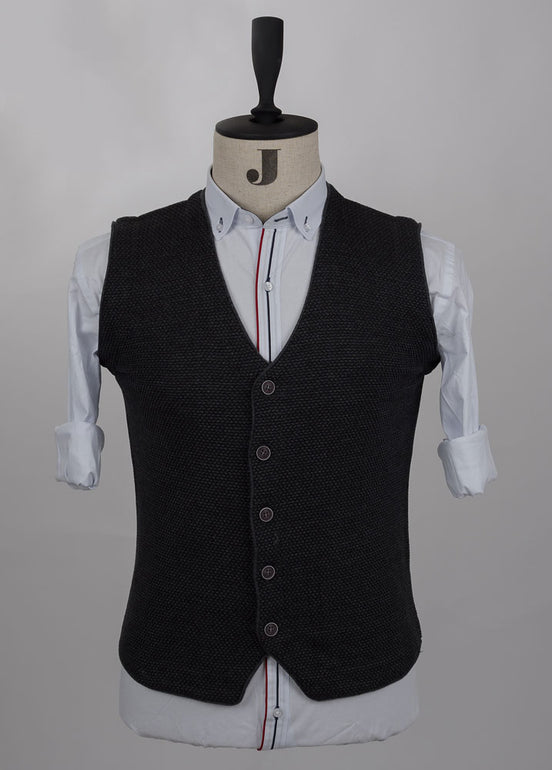 Anthracite Knitted Vest