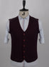 Burgundy Knitted Vest