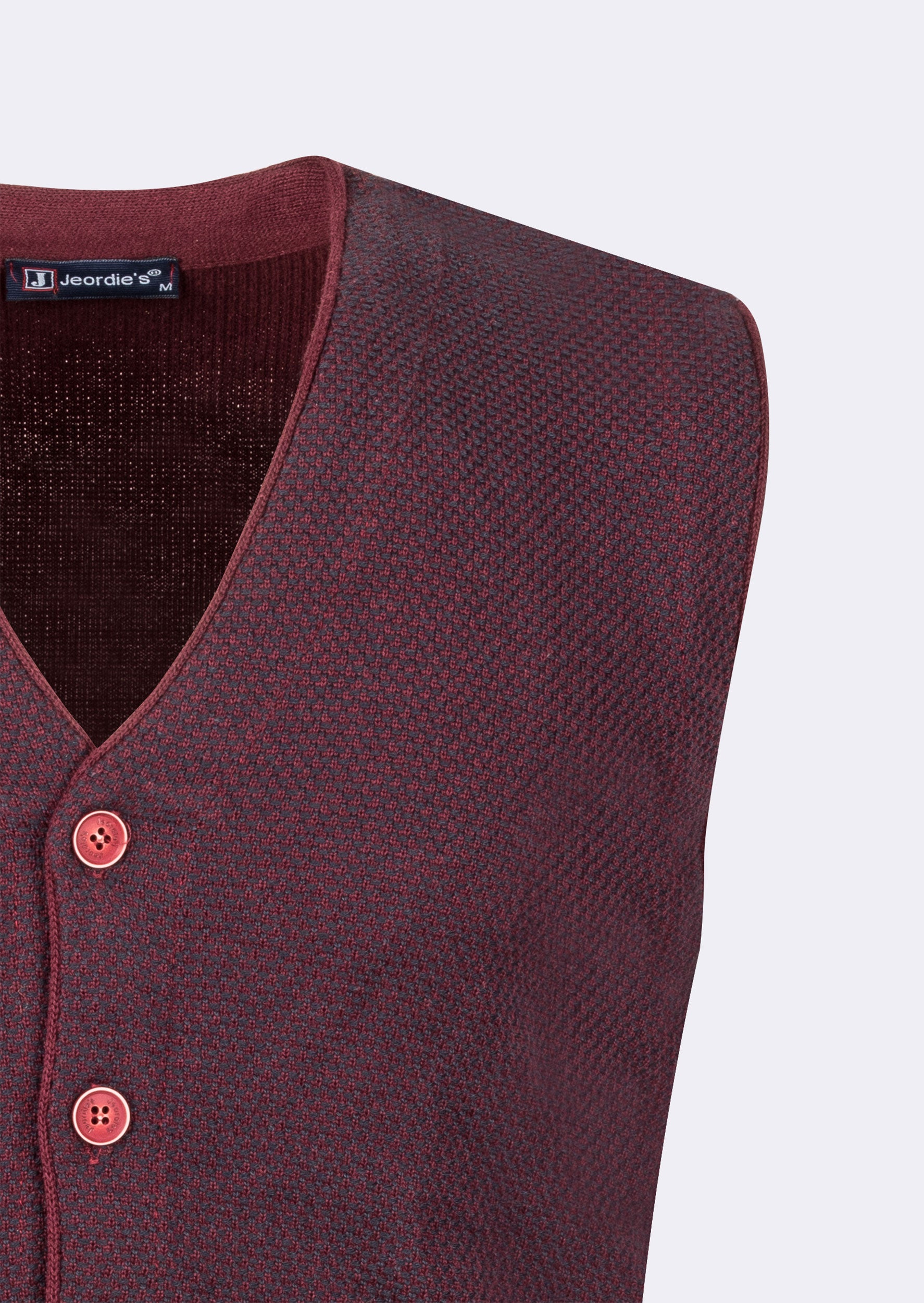 Burgundy Knitted Vest