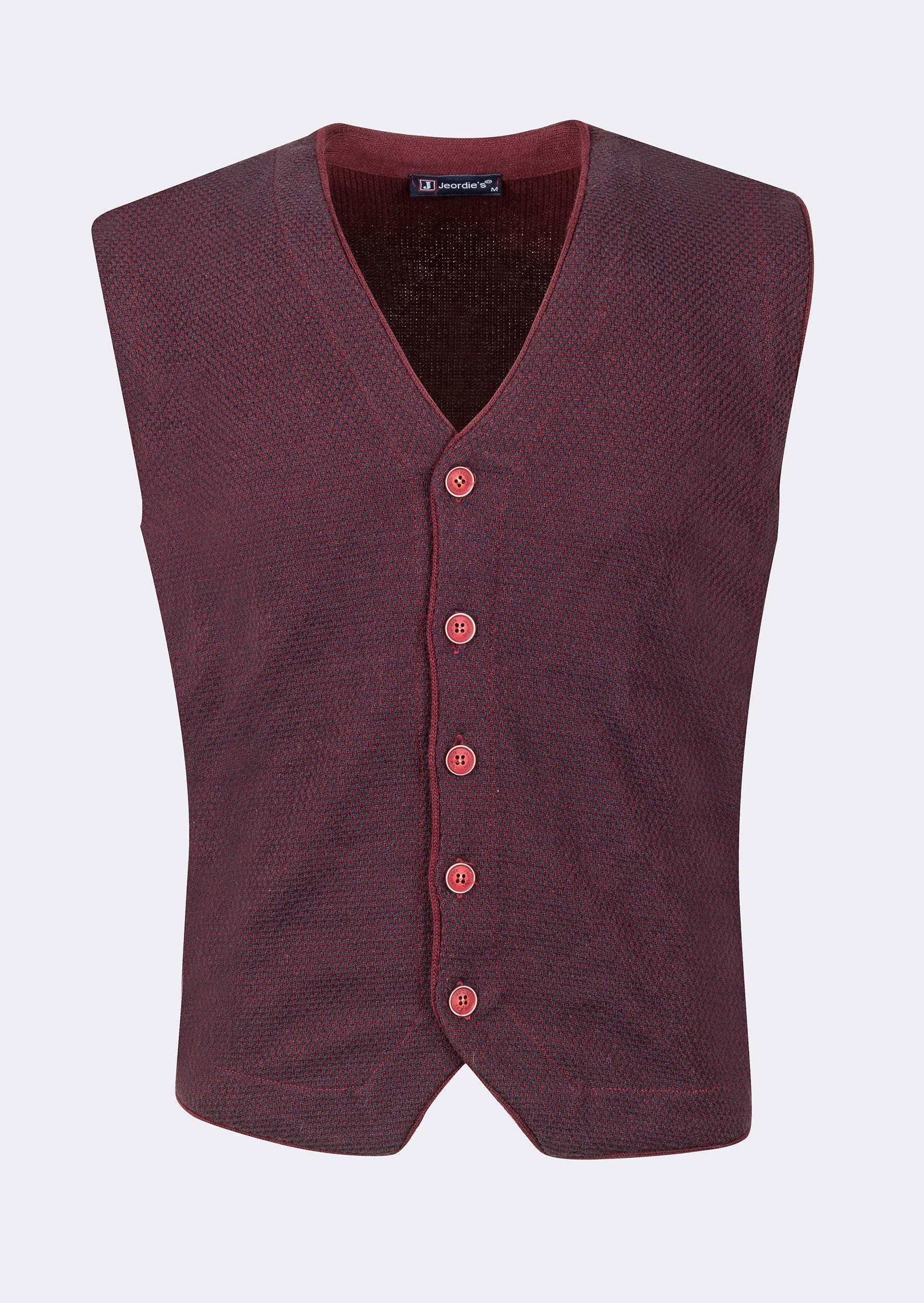 Burgundy Knitted Vest
