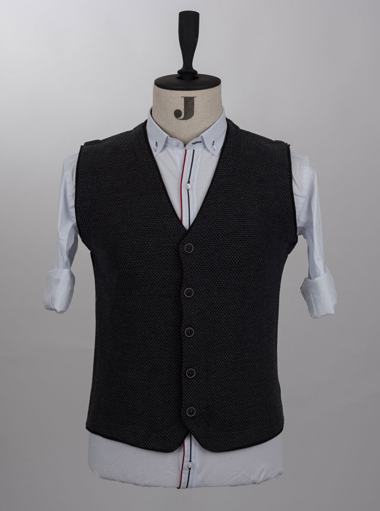 Black Knitted Vest