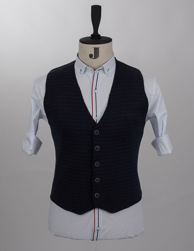Navy Knitted Vest