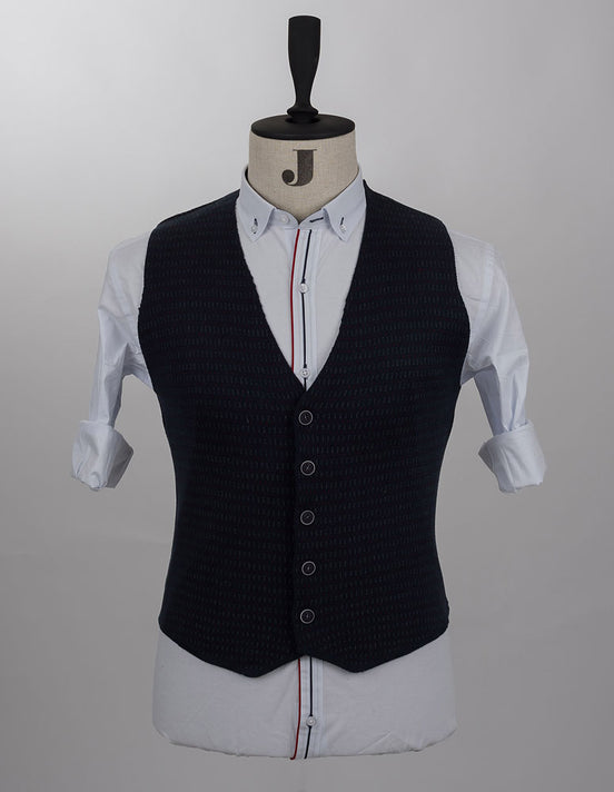 Navy Knitted Vest