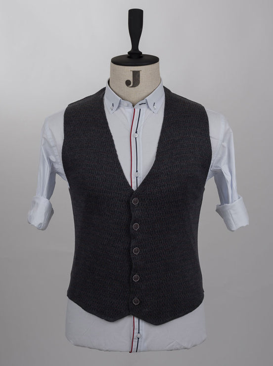 Anthracite Knitted Vest
