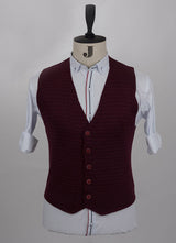 Burgundy Knitted Vest