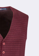 Burgundy Knitted Vest