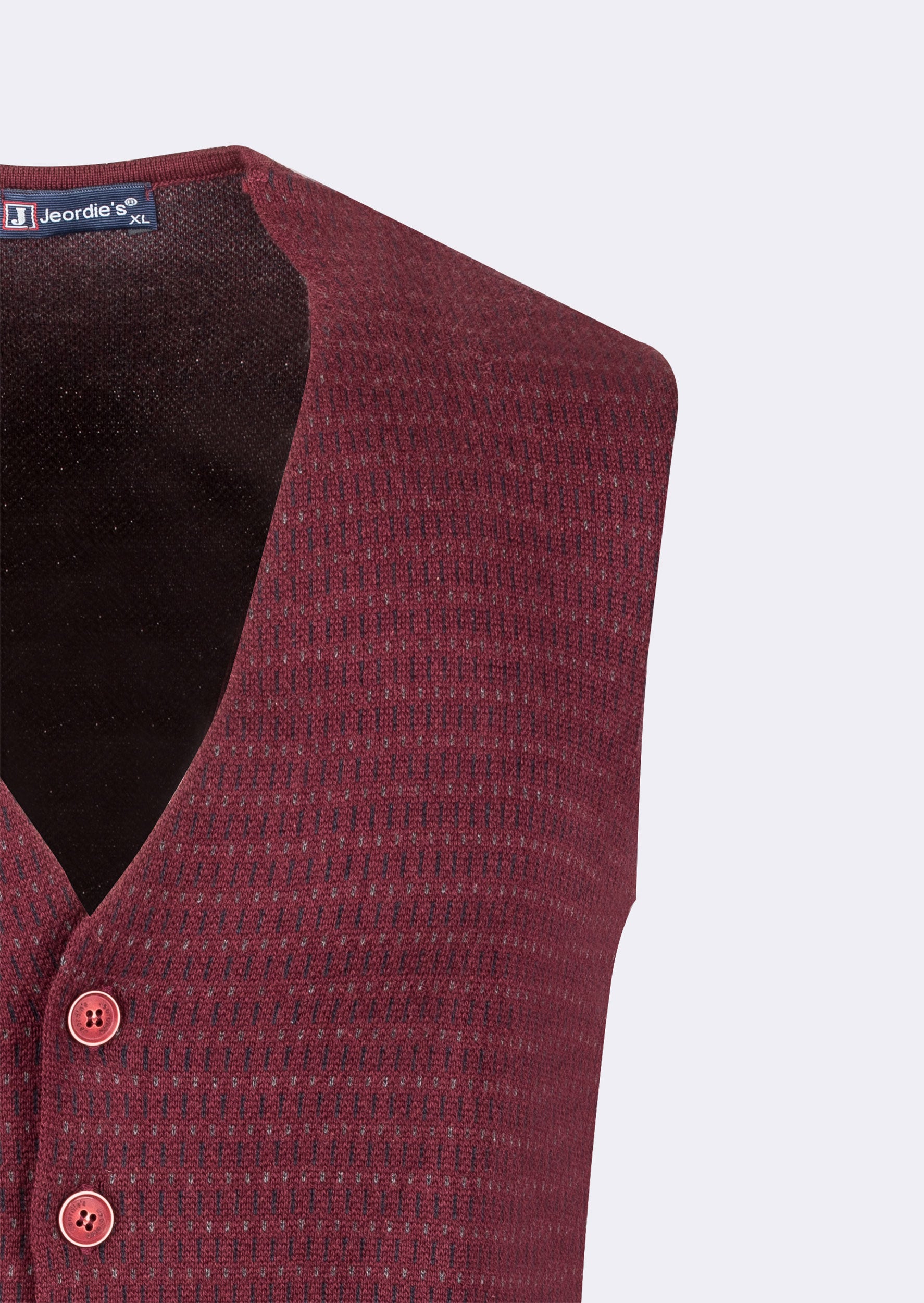 Burgundy Knitted Vest