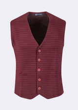Burgundy Knitted Vest