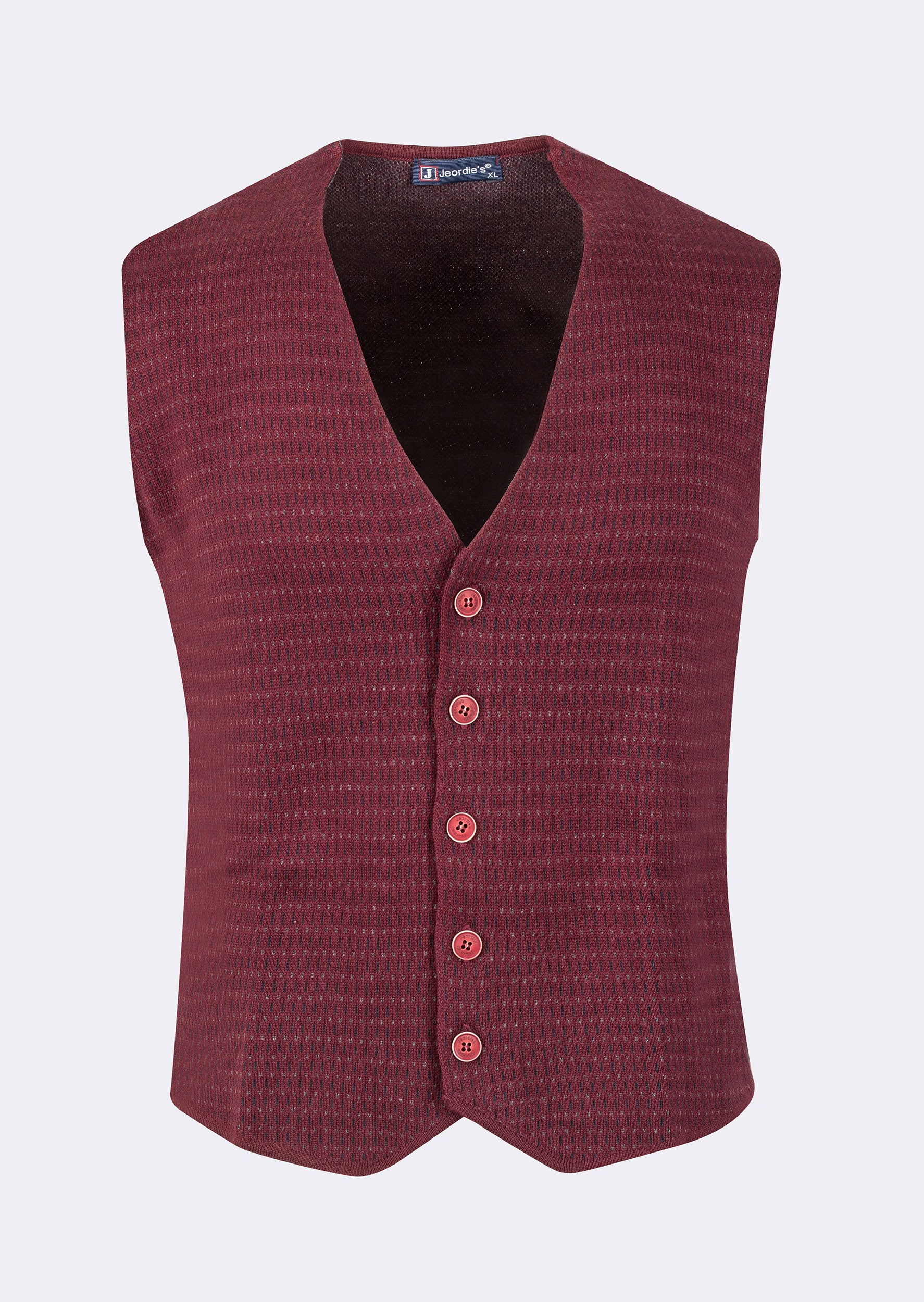Burgundy Knitted Vest