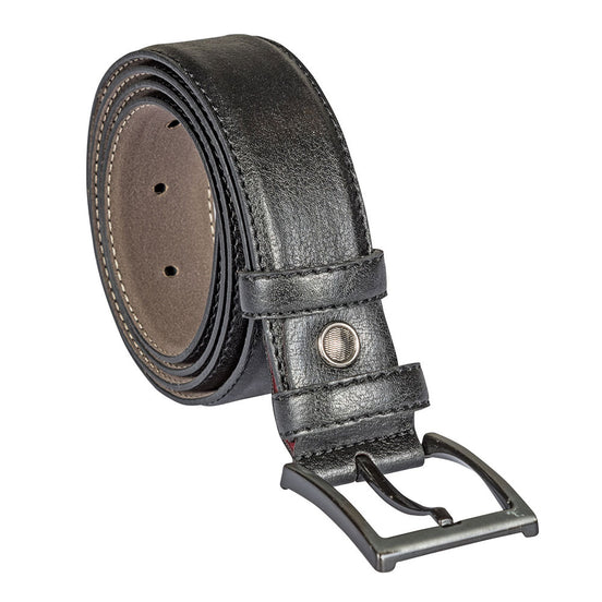 Black Faux Leather Belt