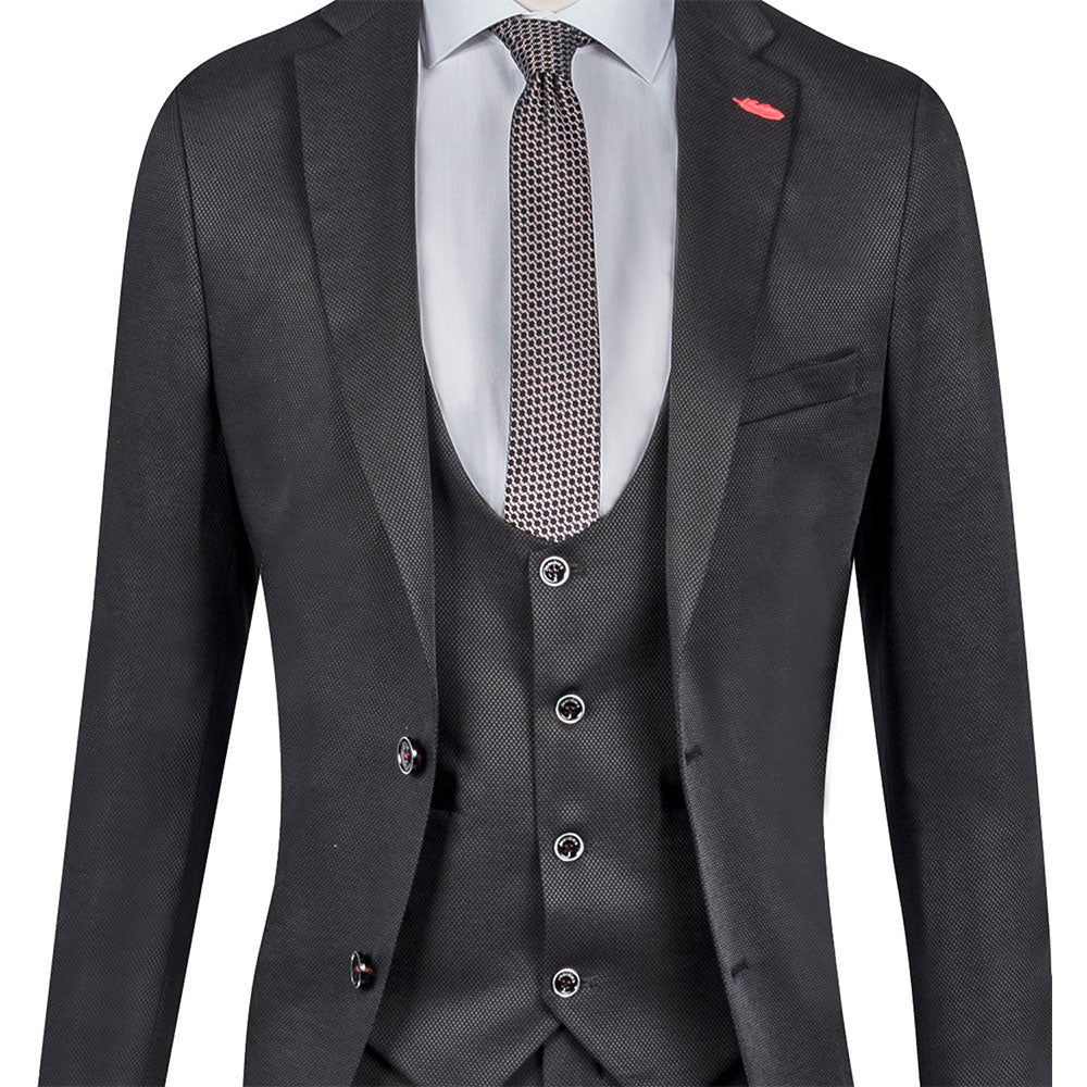 Black Three-Piece Suit
