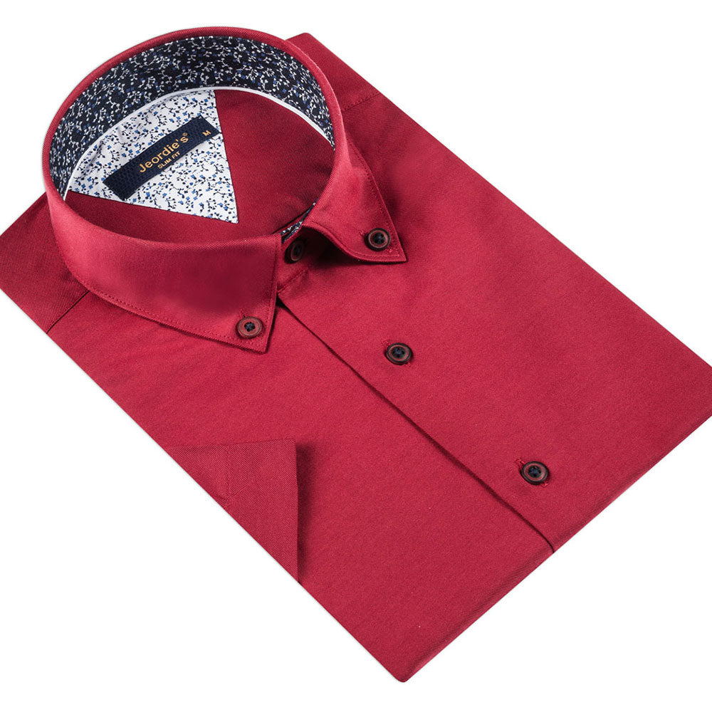 Burgundy Short Sleeve Shirt