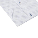 White - Sax Blue Short Sleeve Shirt