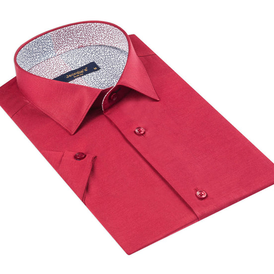 Burgundy Short Sleeve Shirt