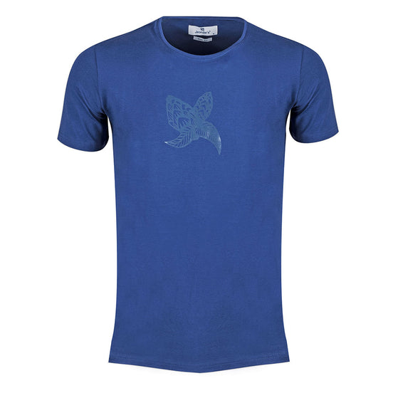 Sax Blue Crew Neck T-shirt