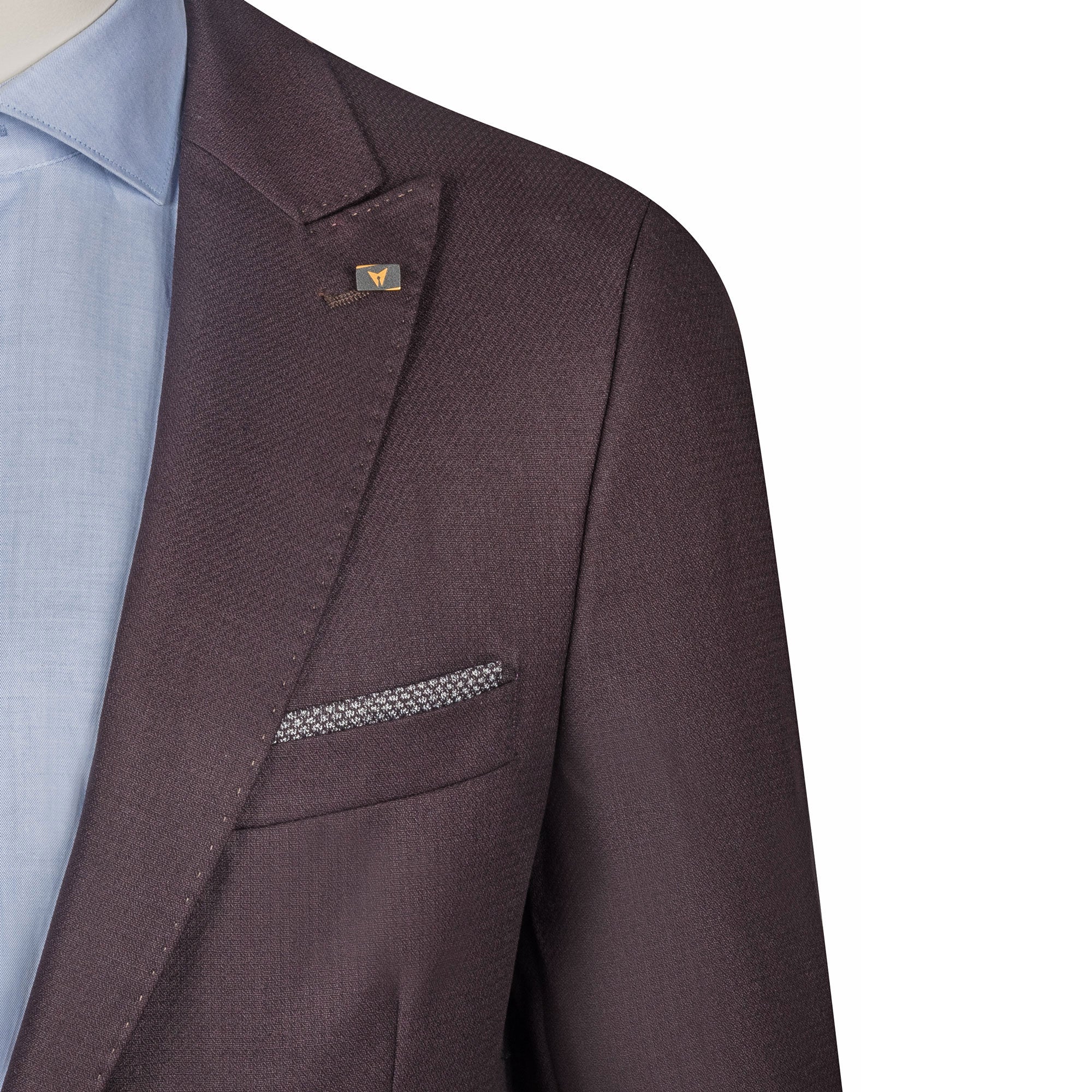 Dark Burgundy Three-Piece Suit
