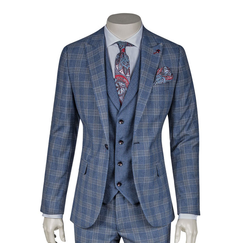 Royal Blue Three-Piece Suit