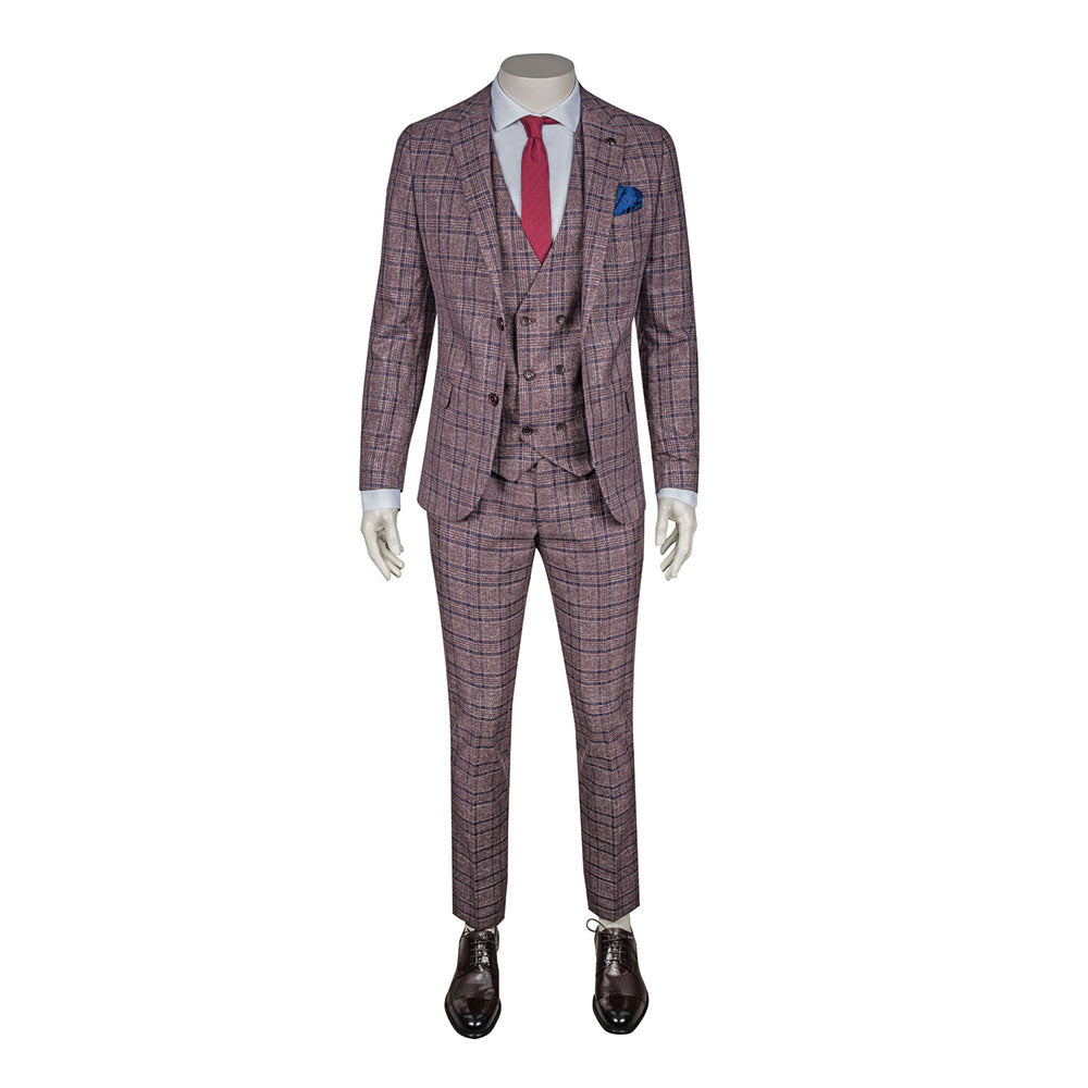 Burgundy Three-Piece Suit