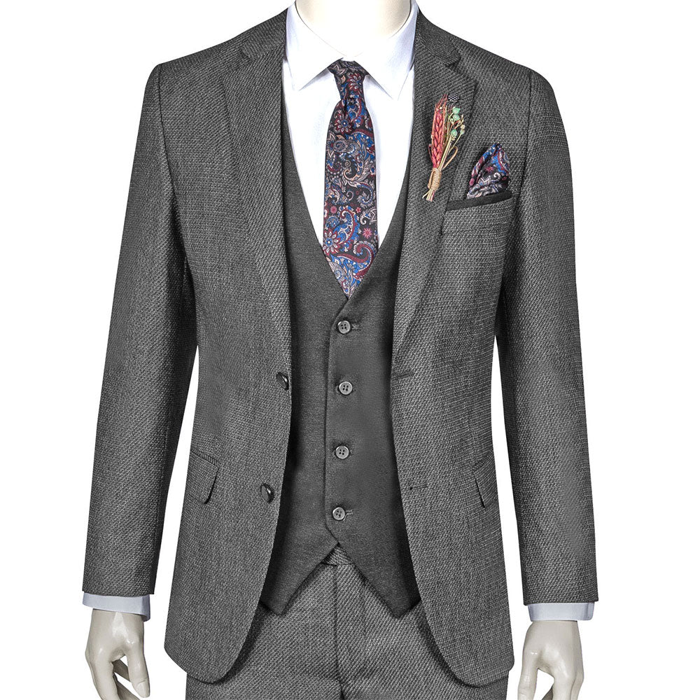 Black Three-Piece Suit