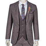 Dark Burgundy Three-Piece Suit