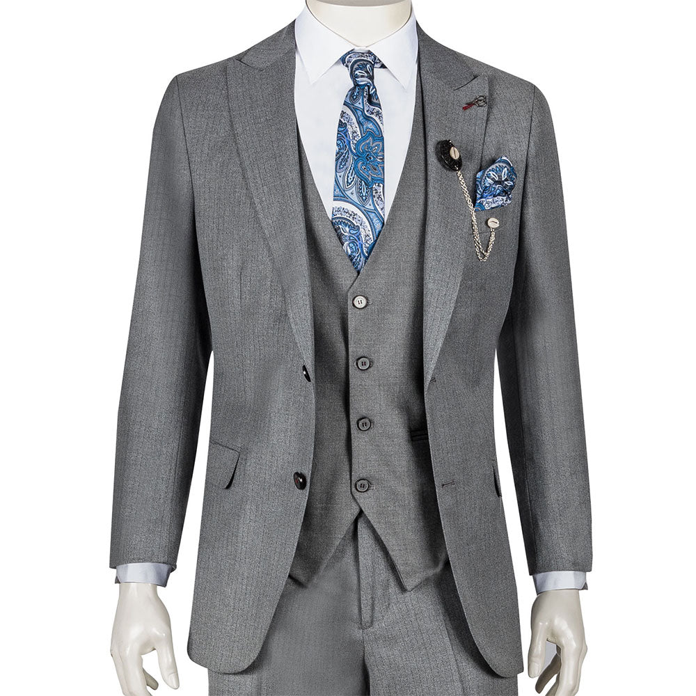 Grey Three-Piece Suit