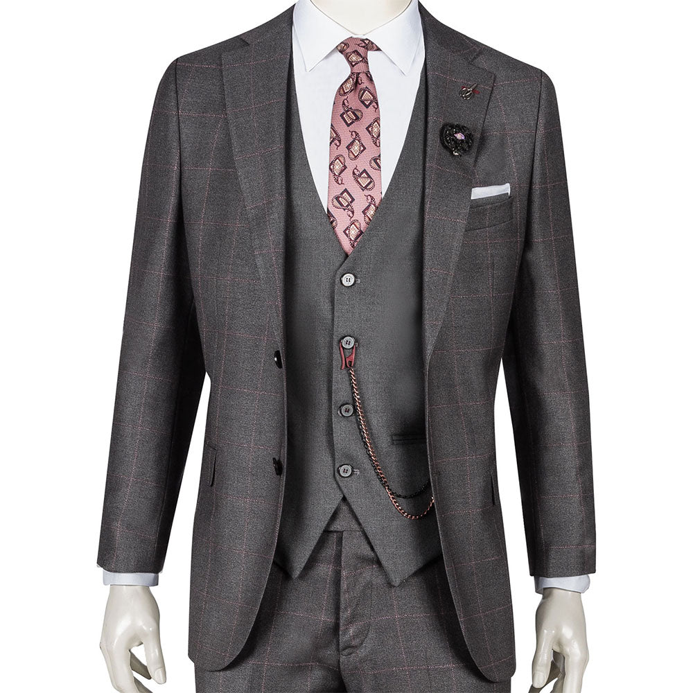 Grey Three-Piece Suit