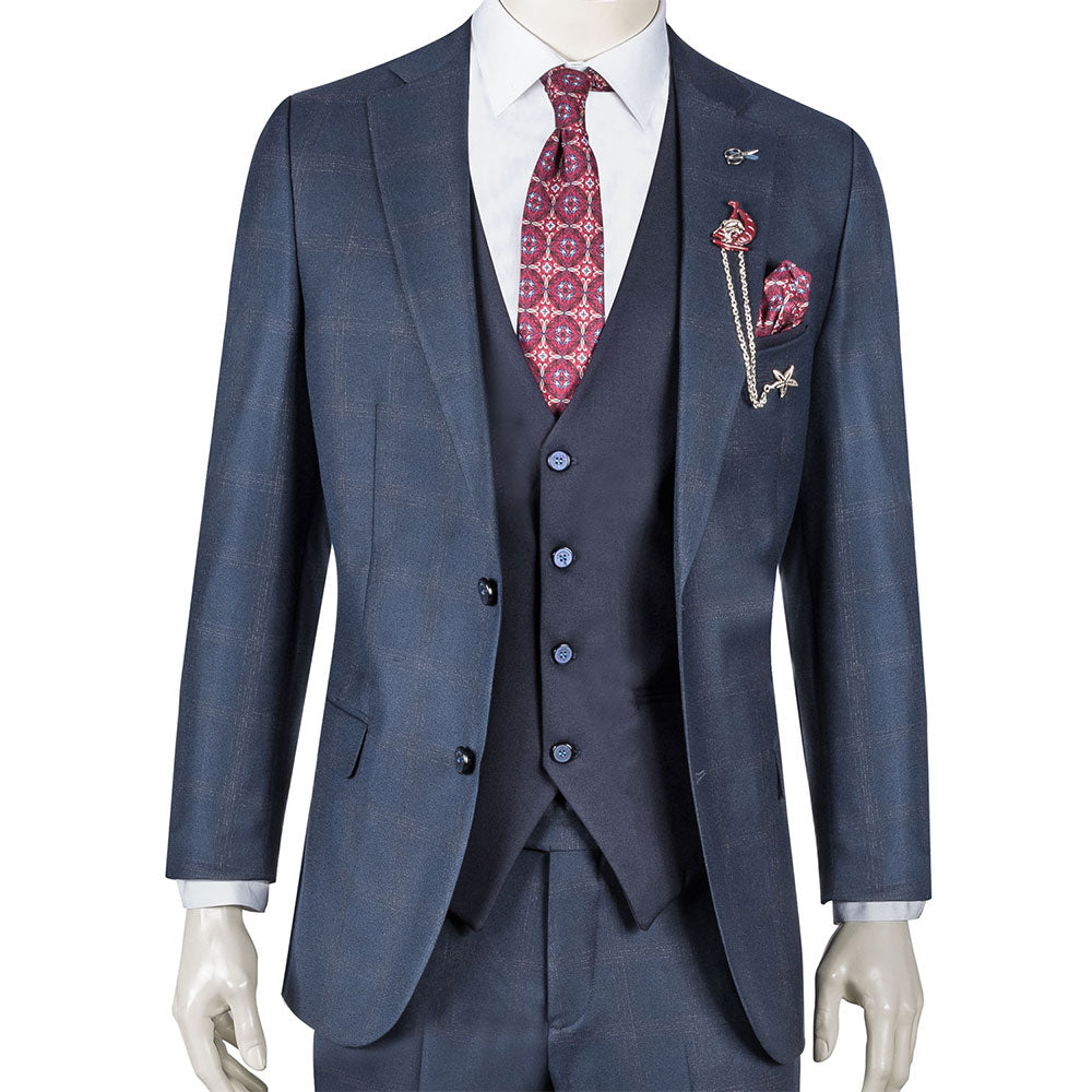 Navy Three-Piece Suit