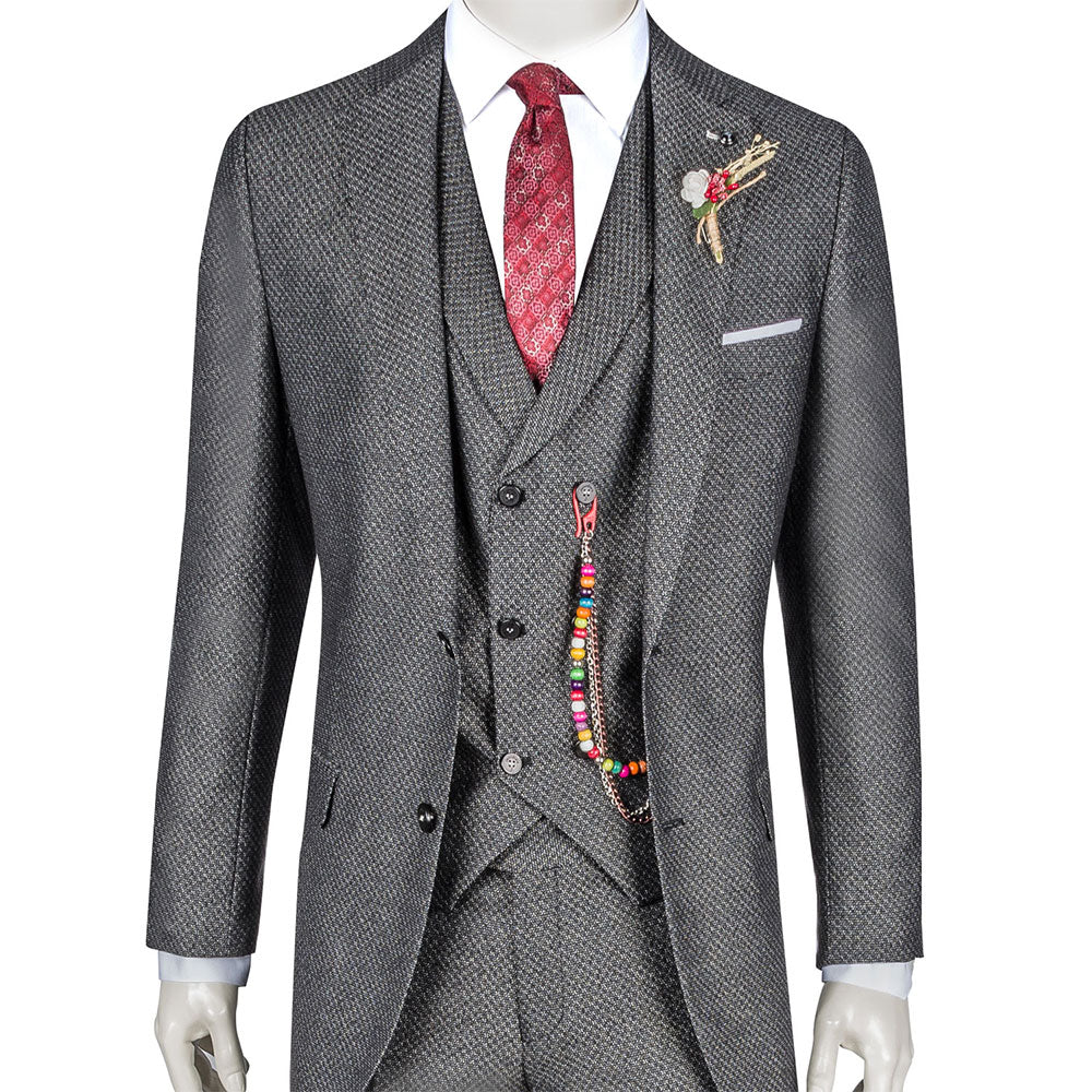 Black Three-Piece Suit