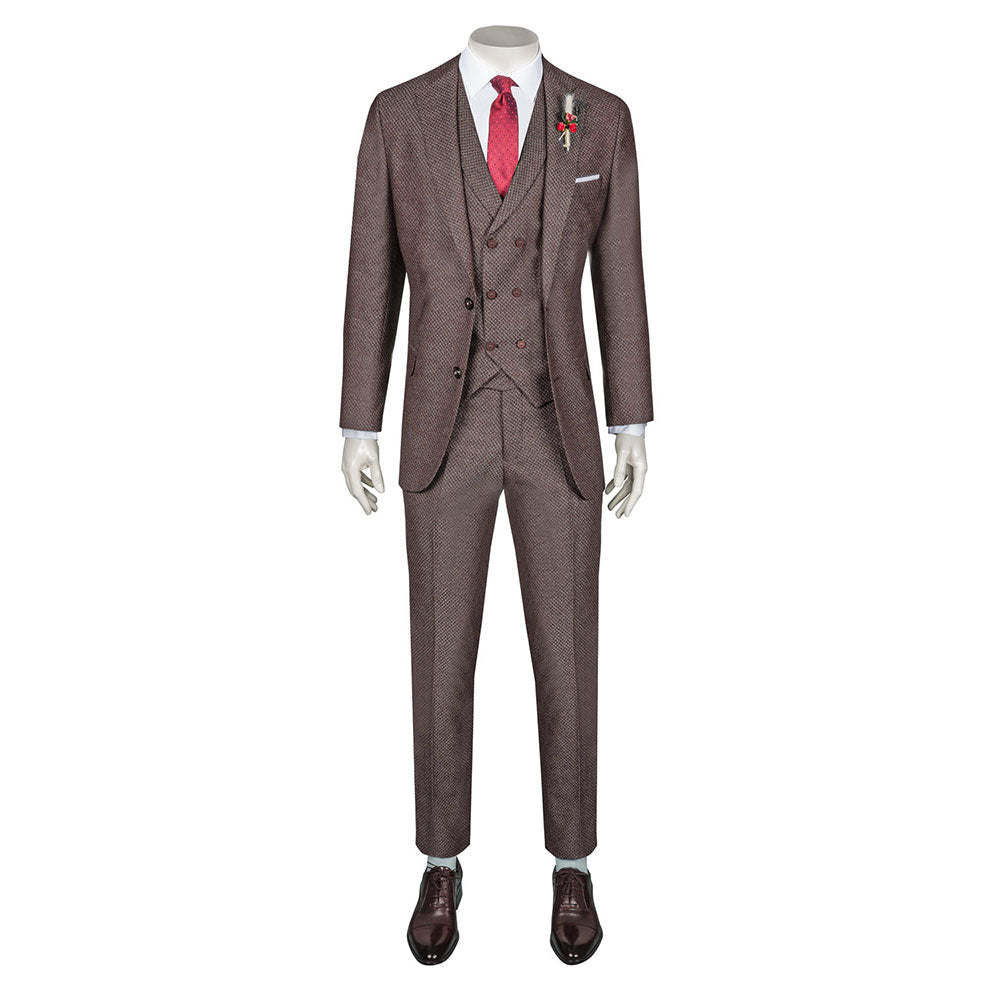 Burgundy Three-Piece Suit