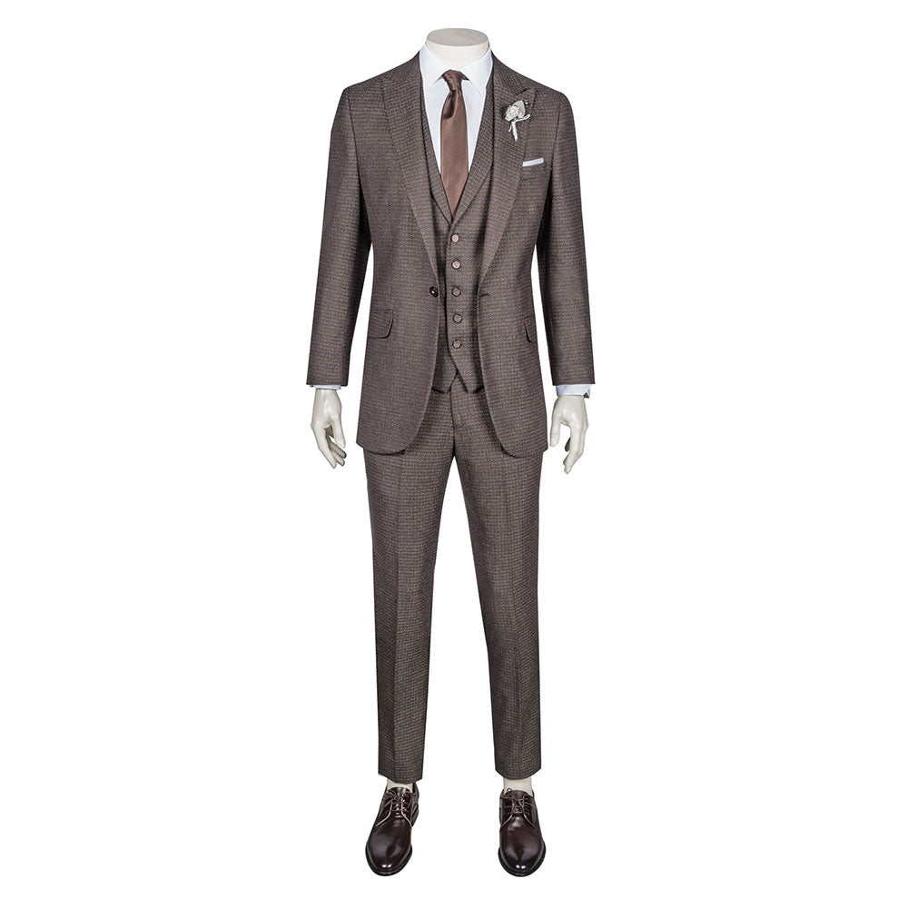 Brown Three-Piece Suit