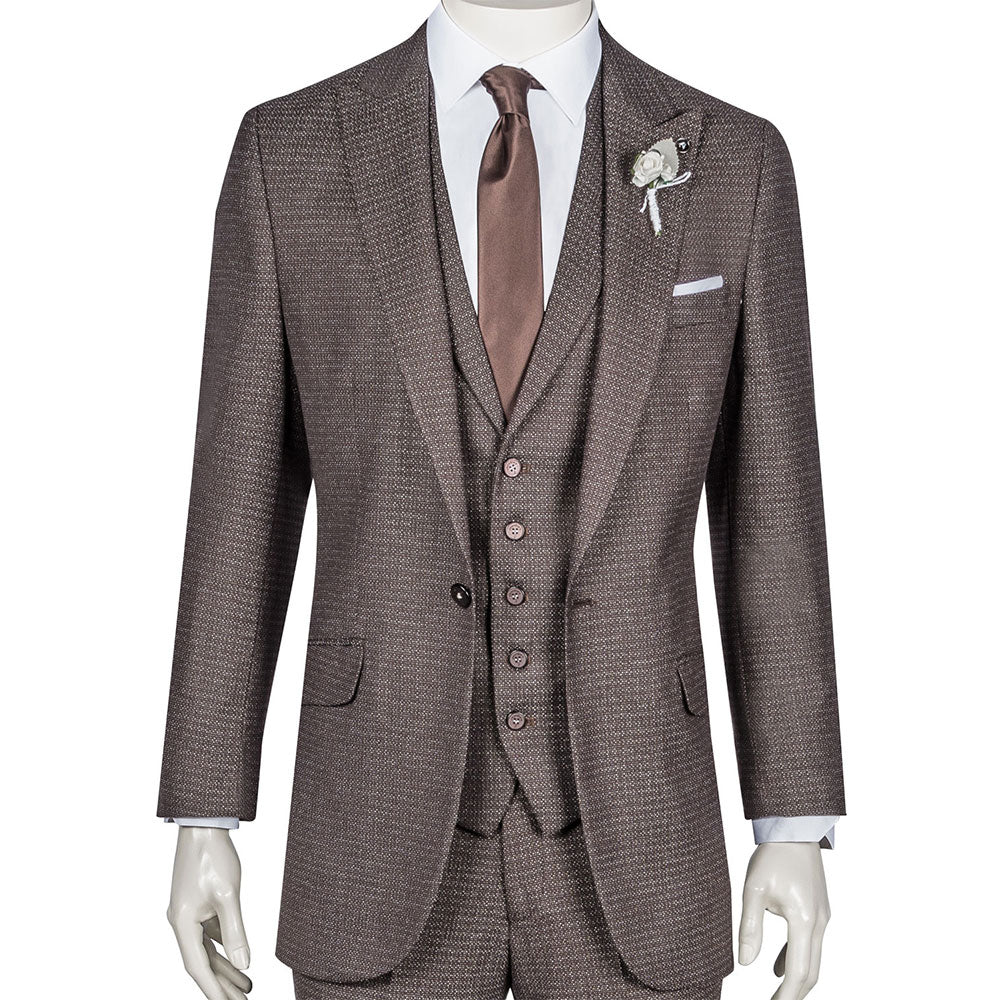 Brown Three-Piece Suit