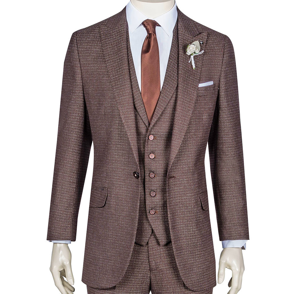 Burgundy Three-Piece Suit