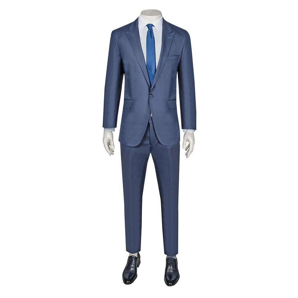 Light Navy Wool Suit