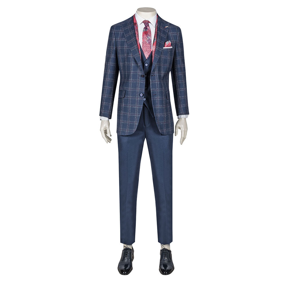 Royal Blue Three-Piece Suit