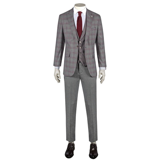 Burgundy Three-Piece Suit