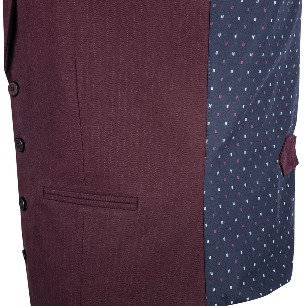 Burgundy Waistcoat