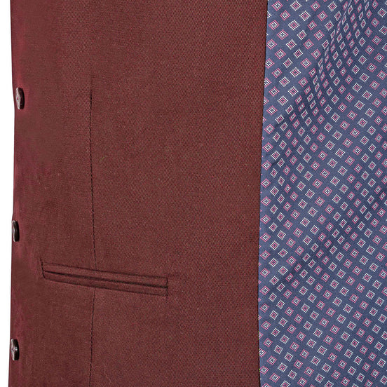 Burgundy Waistcoat