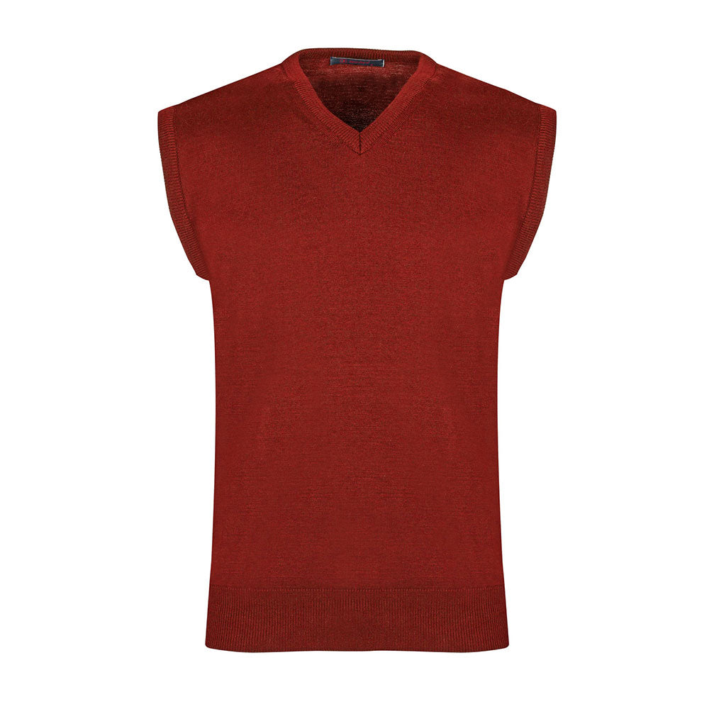 Burgundy Sleeveless Jumper