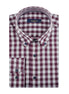 White - Burgundy Long Sleeve Shirt