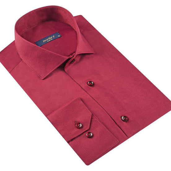 Burgundy Plain Shirt