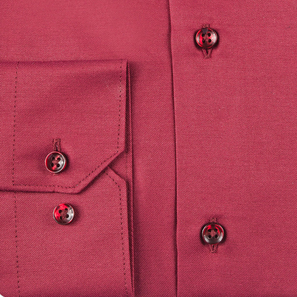 Burgundy Plain Shirt