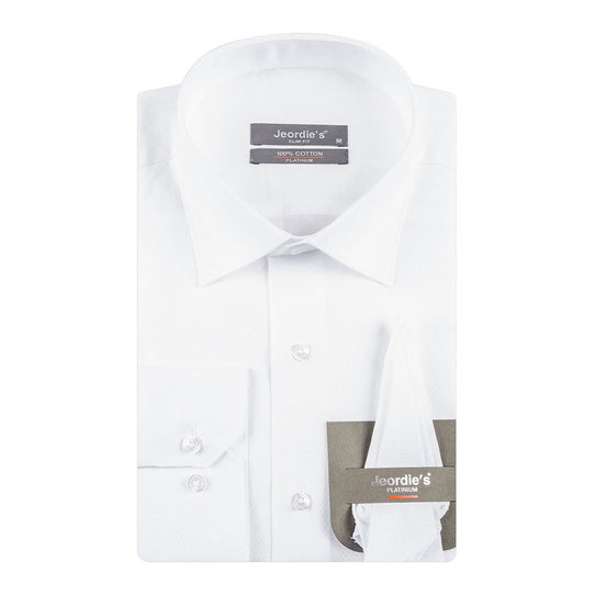 White Armure - 3 Cotton Shirt