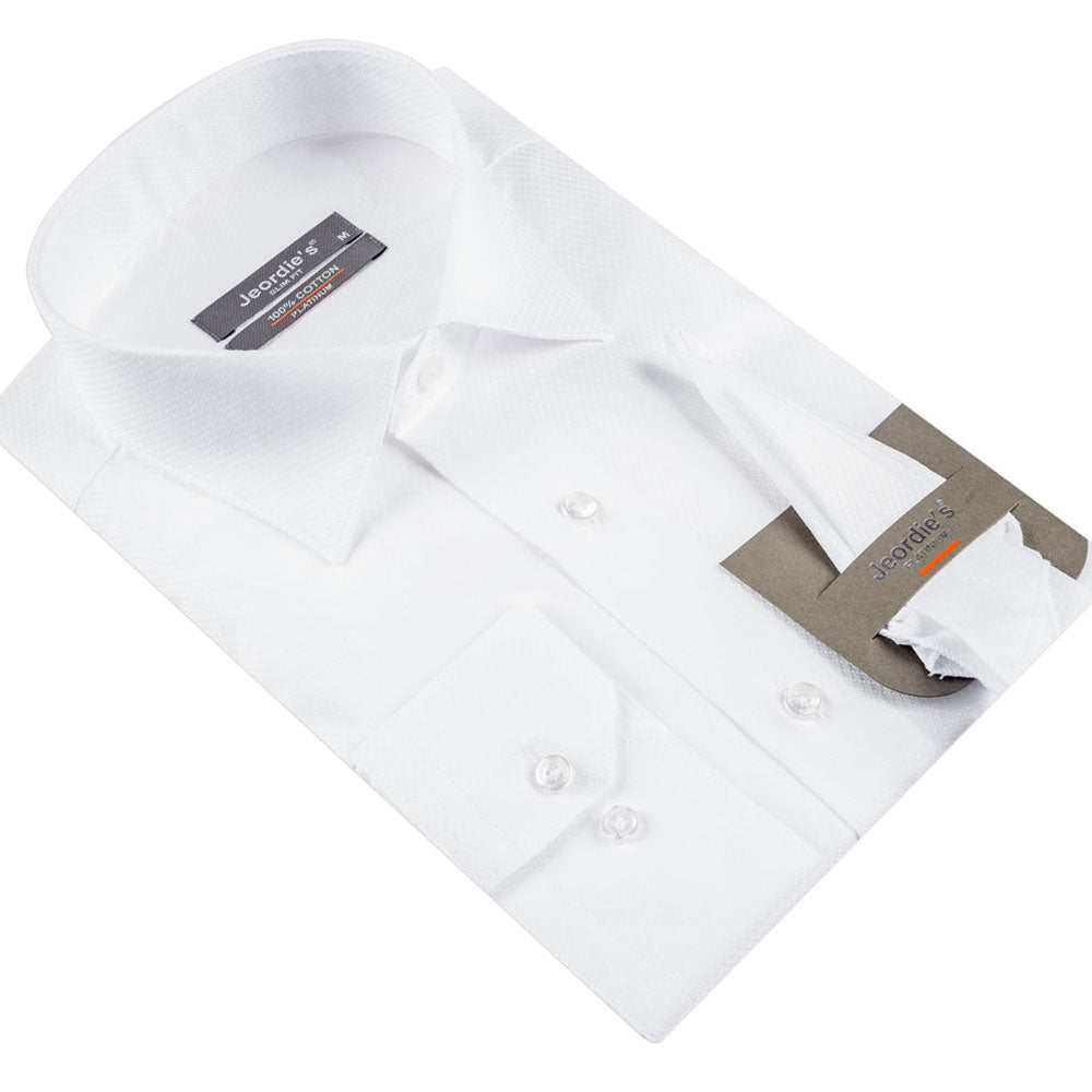 White Armure - 3 Cotton Shirt